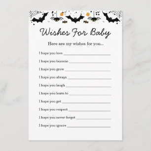 A Little Boo Is Almost Due Halloween Baby Shower Enclosure Card