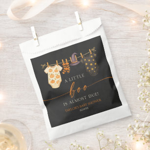 A Little Boo Is Almost Due! Halloween Baby Shower Favour Bags