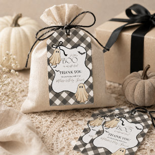 A Little Boo Is Almost Due Halloween Baby Shower Gift Tags
