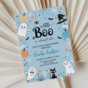 A Little Boo is Almost Due Halloween Baby Shower Invitation