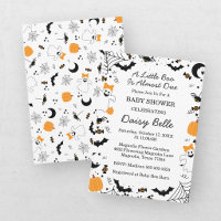 A Little Boo Is Almost Due Orange Girl Baby Shower