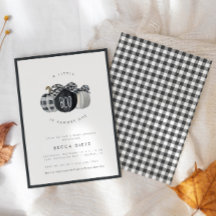 A Little Boo is Almost Due! Plaid Baby Shower