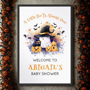 A Little Boo Is Almost Due welcome sign 