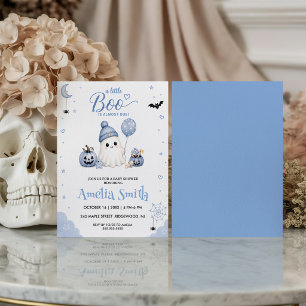 A Little Boo Is On the Way Hlloween Baby Shower Invitation