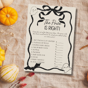A Little Boo The Price Is Right baby game card