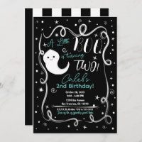 A Little Boo Turning 2 TWO Cute Halloween Ghost 