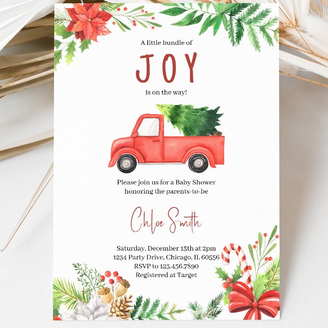 A Little Bundle of Joy Baby Shower Invitation (Creator Uploaded)