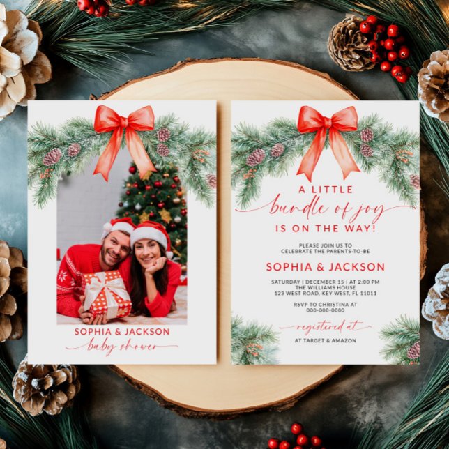 A Little Bundle Of Joy Baby Shower Invitation (Creator Uploaded)