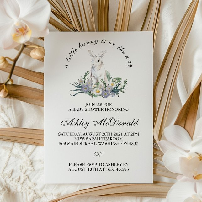 A Little Bunny Baby Shower Invitation (Creator Uploaded)
