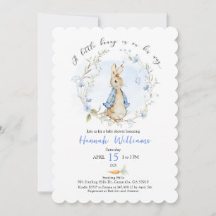 A little bunny is on the way baby shower Arch Invitation