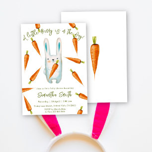 A little Bunny is on the way! Baby Shower Invitation