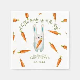 A little Bunny is on the way! Baby Shower Napkin