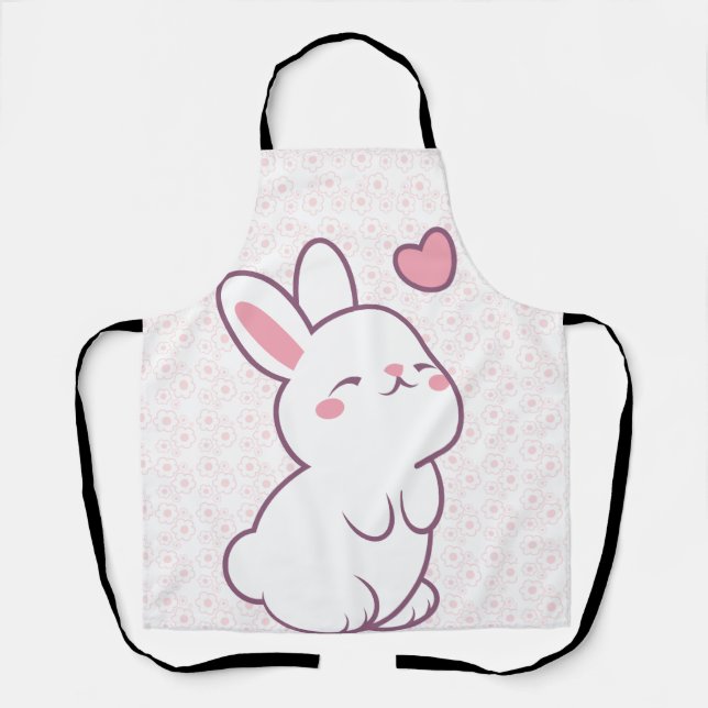 A Little Bunny Made of Feelings Apron (Front)