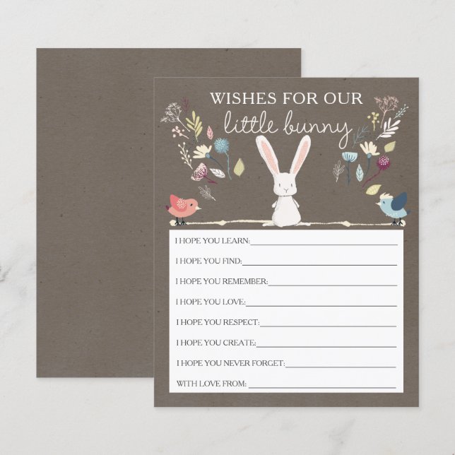 A Little Bunny Wishes For Baby (Front/Back)