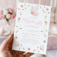 A Little Butterfly Floral Garden Baby Shower