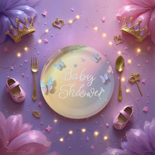 A Little Butterfly Has Arrived-paper plat Paper Plate