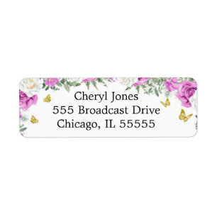 A little Butterfly is on the way Address Label