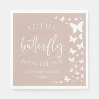 A Little Butterfly Is On The Way Baby Shower