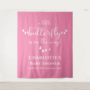 A Little Butterfly Is On The Way Backdrop Tapestry