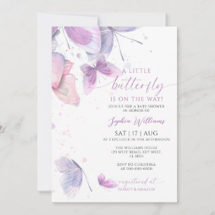 A Little Butterly Baby Shower Invitation