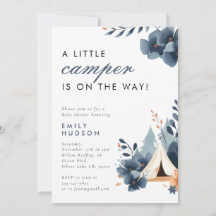 A Little Camper Forest Baby Shower Invitation