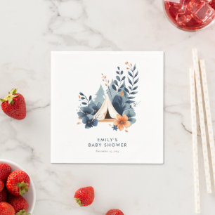 A Little Camper Forest Baby Shower Napkin