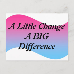 A Little Change Postcard