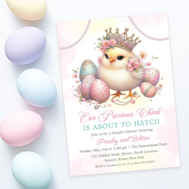 A Little Chick Baby Chicken Baby Shower Invitation (Creator Uploaded)