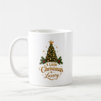 A Little Christmas Luxury Gold Tree Mug