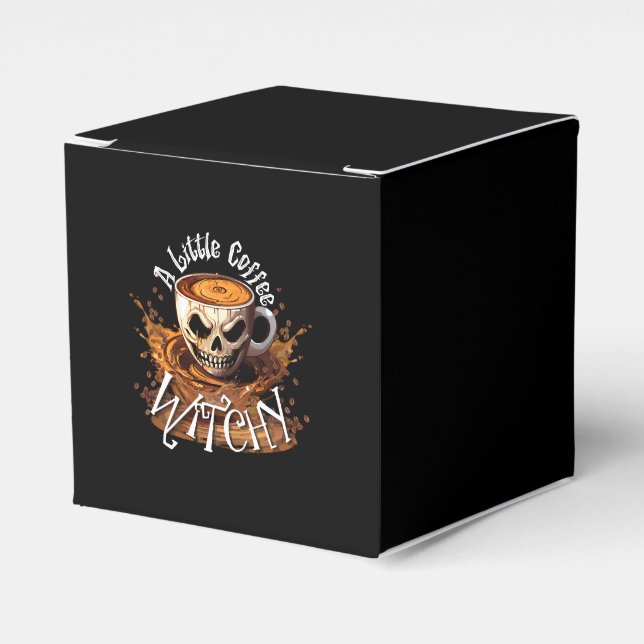 A Little Coffee Witchy Favour Box (Front Side)