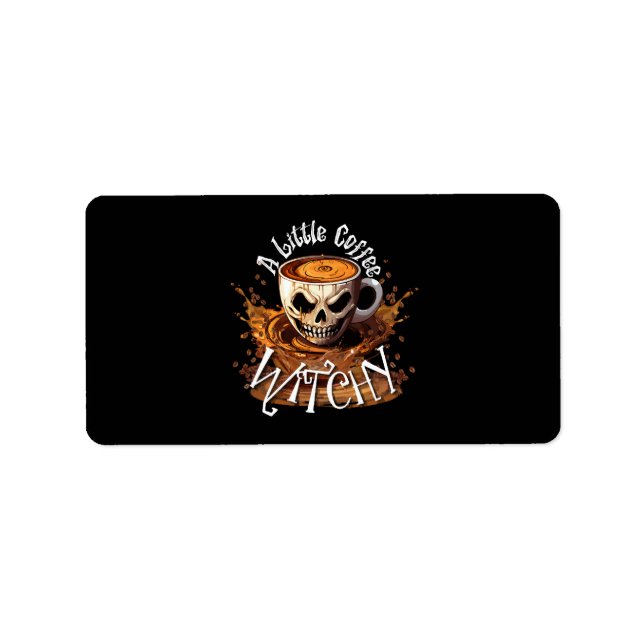 A Little Coffee Witchy Label (Front)