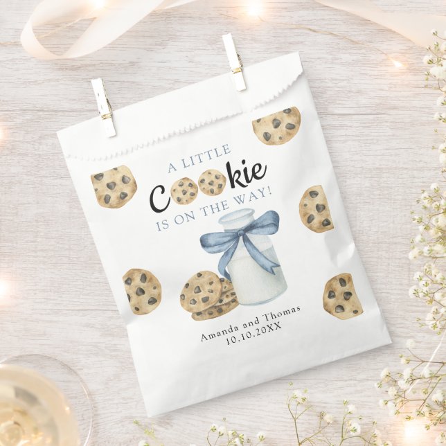 A Little Cookie is on the way Baby shower Favour Bags (Clipped)