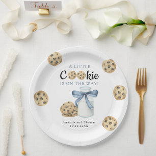 A Little Cookie is on the way Baby shower Paper Plate