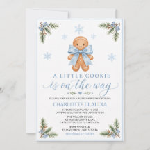 A Little Cookie On The Way Gingerbread Baby Shower