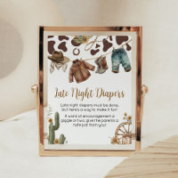 A Little Cowboy Baby Shower Late Night Diapers