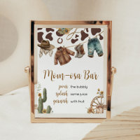 A Little Cowboy Baby Shower Mum Osa Bar