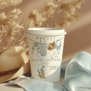 A Little Cowboy Baby Shower Paper Cups