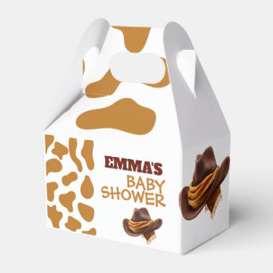 A Little Cowboy Boots and Rope Western Baby Shower Favour Box