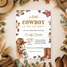 A Little Cowboy Is on His Way Baby Shower