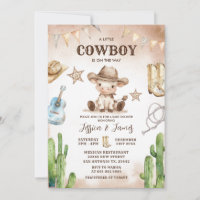 A Little Cowboy is on the Way Baby shower