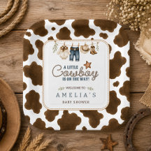 A Little Cowboy on the Way Clothesline Baby Shower
