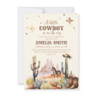 A Little Cowboy Western Boy Brown Baby Shower