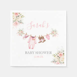 A little Cowgirl Baby Shower Girl Napkin