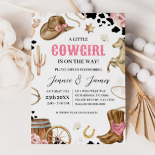 A Little Cowgirl Baby Shower Invitation