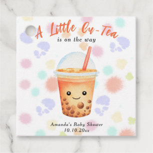 A Little Cu-Tea Bubble Tea Baby Shower Favour Tags