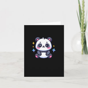 A Little Cute Panda Sticker Card