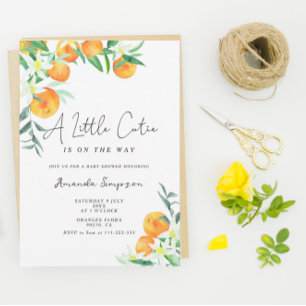 A Little Cutie baby shower Invitation