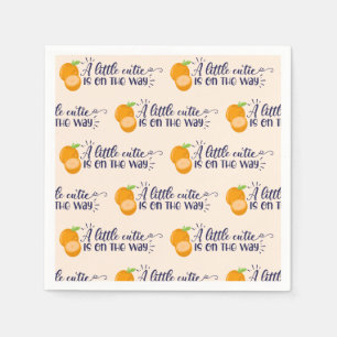 A Little Cutie Baby Shower Napkin