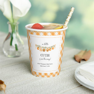A Little Cutie Baby Shower Paper Cups
