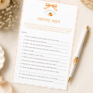 A Little Cutie Citrus Baby Survey Says Game